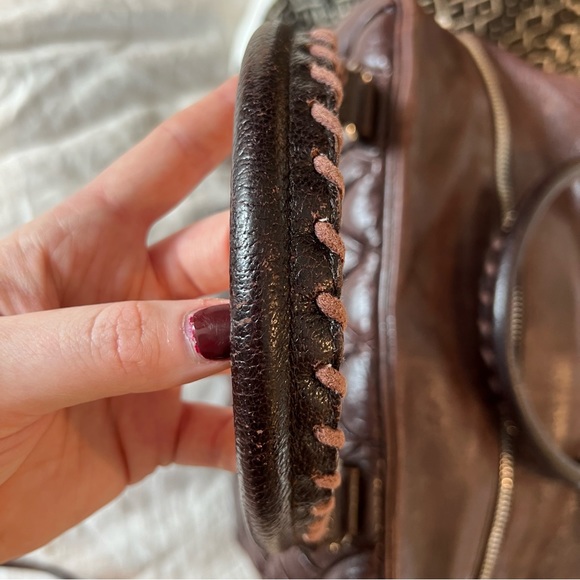 Balenciaga Brown Matelasse Tote - Picture 11 of 16